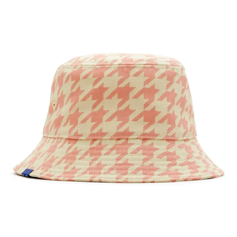 Burberry Cotton Polyester Bucket Hats Women's Pink/Beige-1