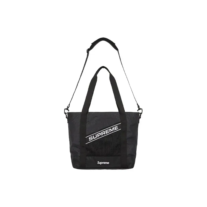 Supreme Waterproof Nylon Tote Bag, Shopping Bag, Shoulder Bag, Crossbody Bag, Handbag Regular Unisex Black-2