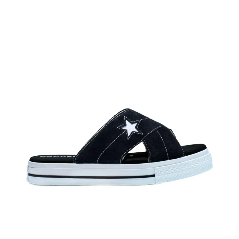 Converse Women's One Star Sandal Slip 'Black White' Women's-1