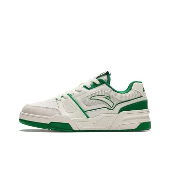 Anta Life Collection Anti-Slip Wear-Resistant Low-Top Skateboard Shoes Women's White Green