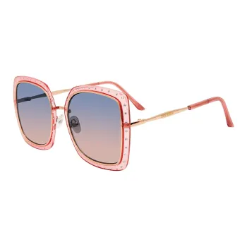 STEVE MADDEN Irregular Shape Sunglasses Unisex Pink