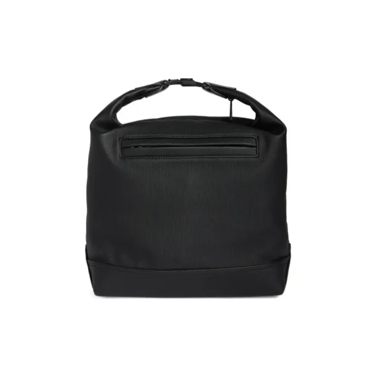 Moncler Coated Canvas Bag, Tote Bag, Shopping Bag, Shoulder Bag, Handbag Men's Black-2