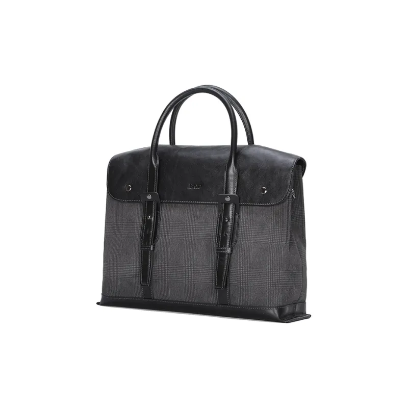 BVP Handbag Large Capacity Leather Bag Casual Crossbody Bag Regular Men's Black-2