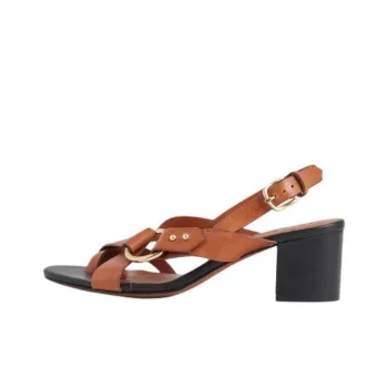 SOEUR Strap Sandals 5cm Women's Brown