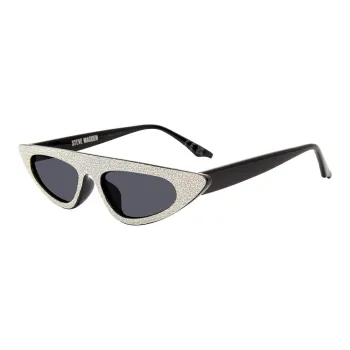STEVE MADDEN - Irregular Shape Sunglasses Unisex Silver