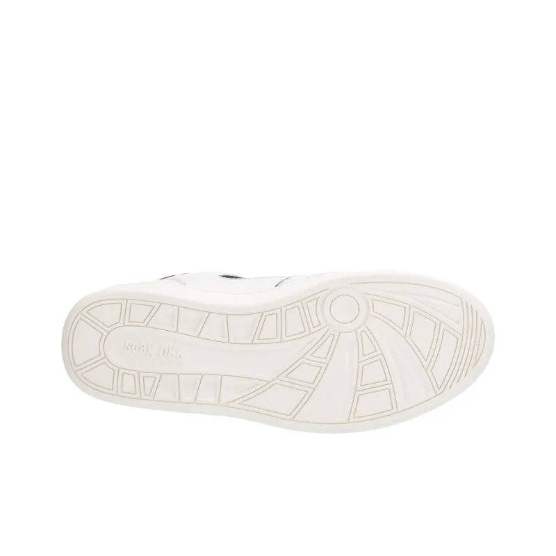 Keds Jumpshot Cushioned Wear-Resistant Slip-Resistant Breathable Mid-Top Skateboard Shoes Unisex White Blue-4