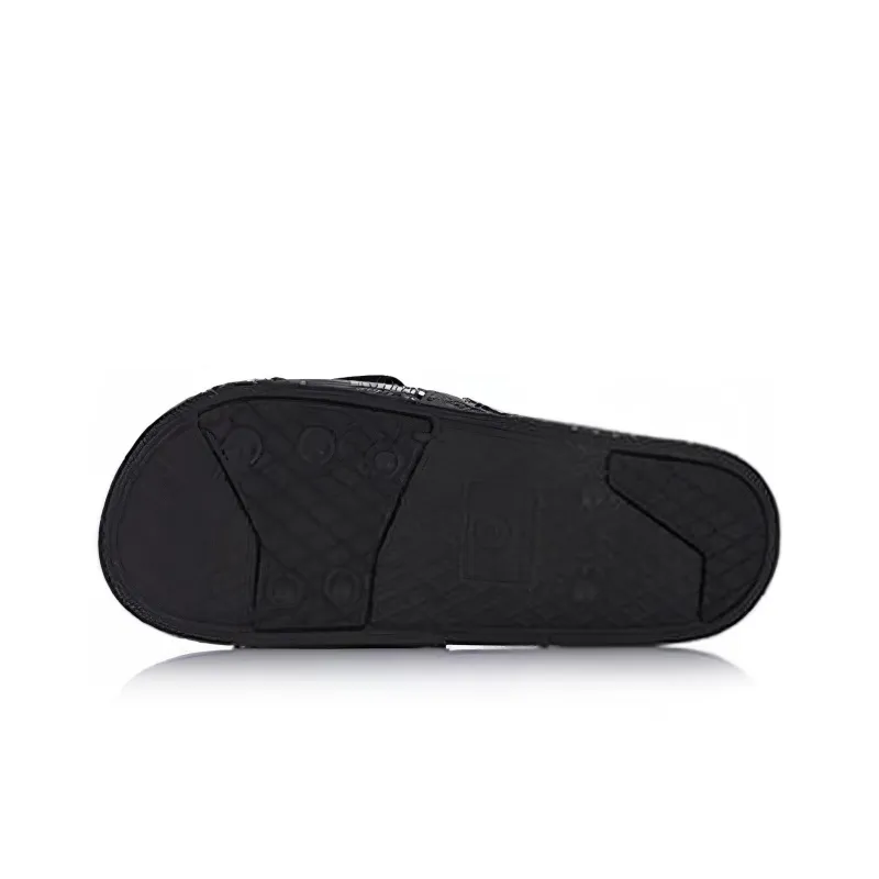 LiNing Hot Slide Slippers Men's Black-4