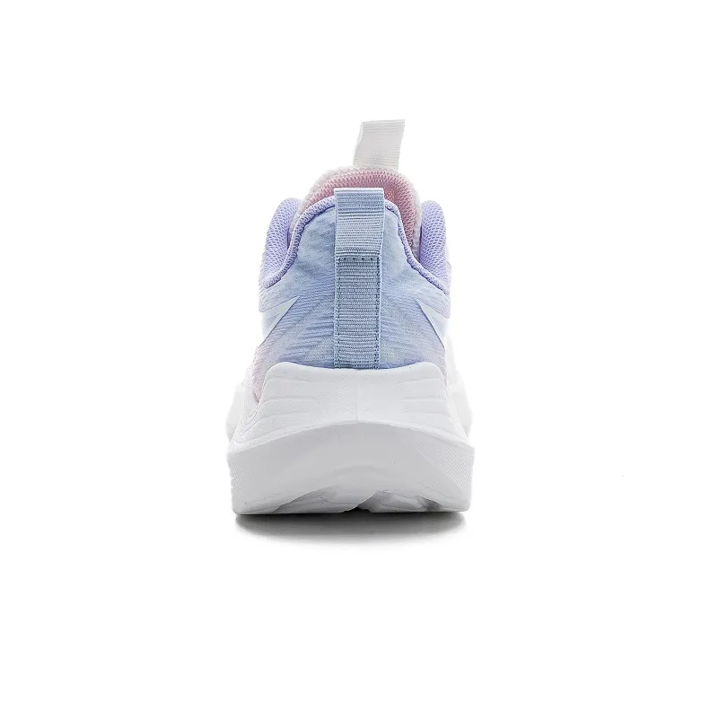 Warrior Cushioning Anti-Slip And Wear-Resistant Height Increasing Low-Top Running Shoes Women's Gradient Pink Purple-4
