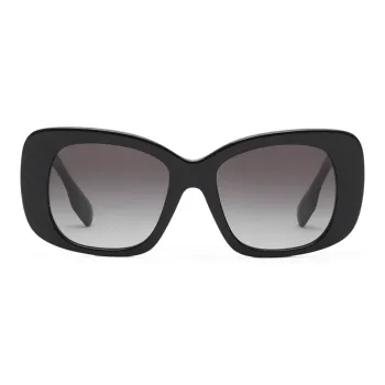 Burberry Logo-embossed Oversize-frame Sunglasses