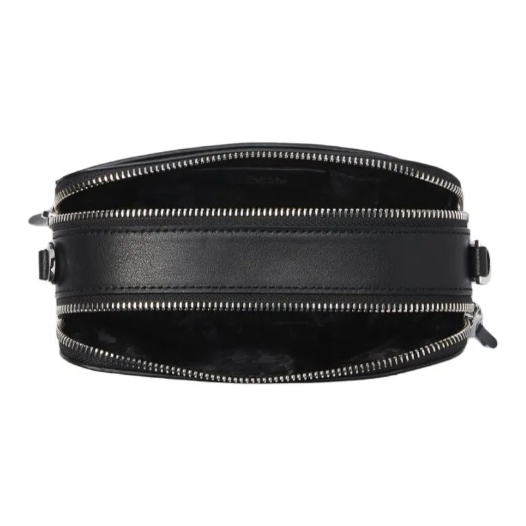 KARL LAGERFELD Leather Shoulder Bag, Crossbody Bag Women's Black-3