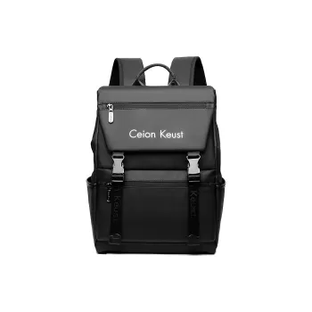 Ceion Keust Oxford Backpack Large Size Men's Black