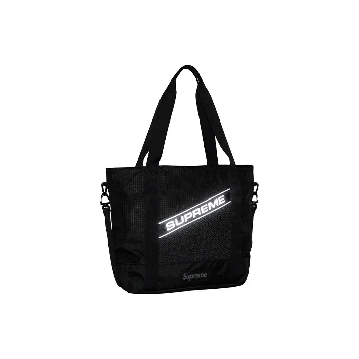 Supreme Waterproof Nylon Tote Bag, Shopping Bag, Shoulder Bag, Crossbody Bag, Handbag Regular Unisex Black-5