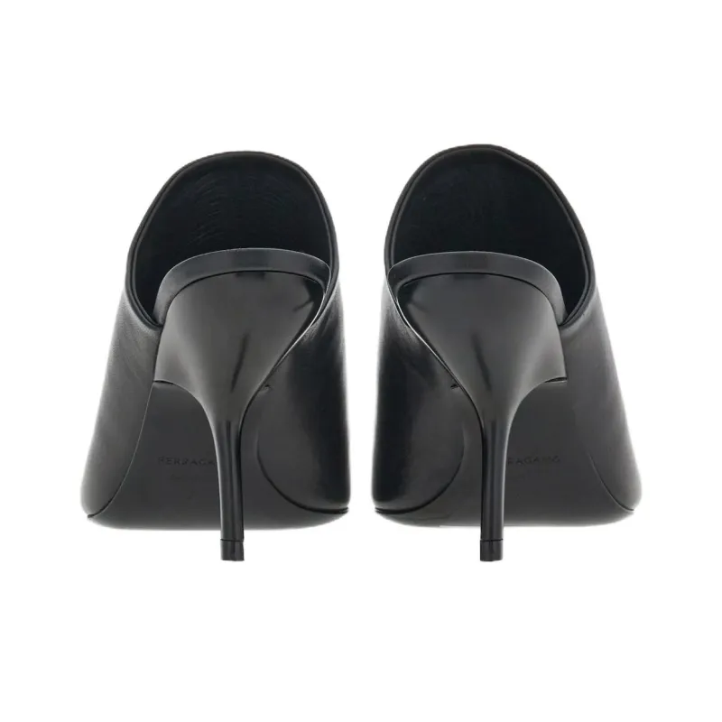 FERRAGAMO Slip-Resistant Slide Slippers Women's Black-3