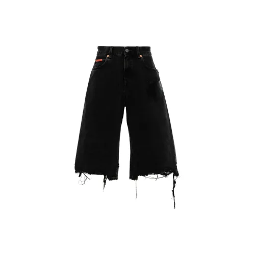 Martine Rose Denim Shorts Men Black