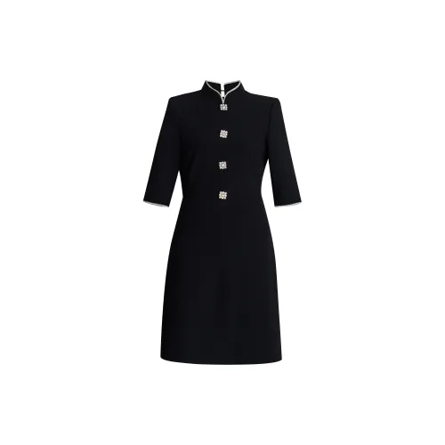 ROEYSHOUSE Short Sleeved Dress Women's Black