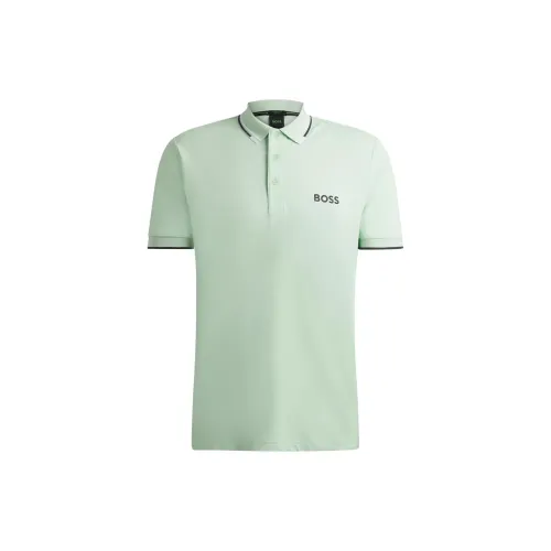 HUGO BOSS Polo Shirts Men Green