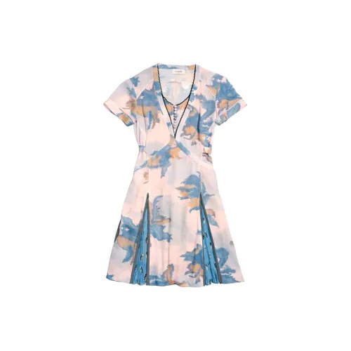 COACH Short-Sleeved Dresses Women's Blue