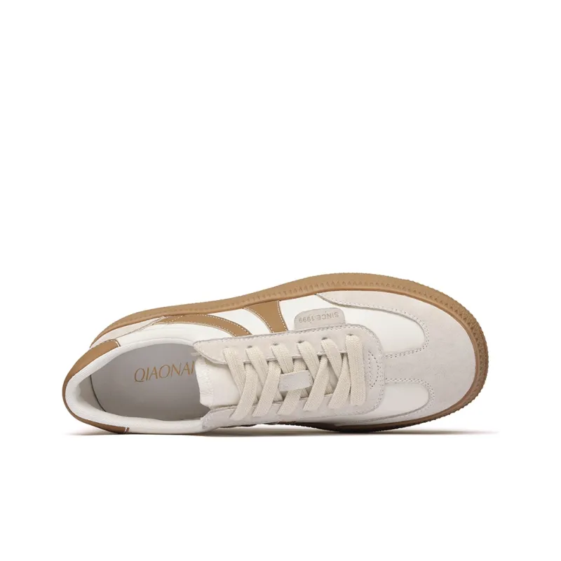 QIAONAI Wear resistant And Lightweight Low Top Skateboard Shoes Women's-2