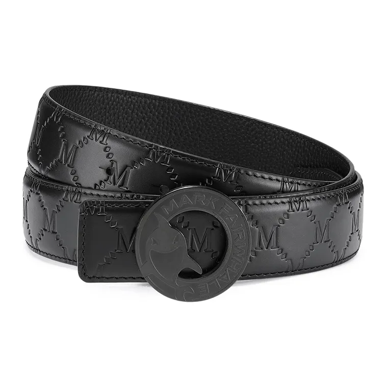 FAIRWHALE Fashion Brand New Arrival Plate Buckle Mascot Plate Buckle Belt Top Grain Cow Leather Belt Men's Width 3.5CM-4