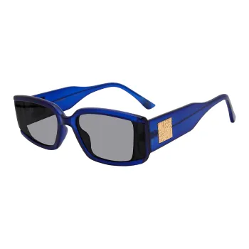 STEVE MADDEN Rectangular Sunglasses Unisex Dark Blue
