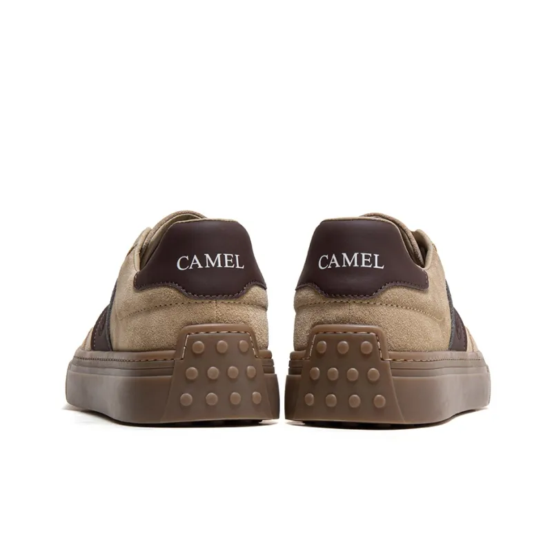 CAMEL Skateboard Shoes Men Low Top Desert Yellow/Light Apricot-3
