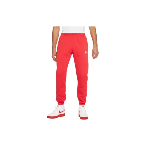 Nike Knitted Sweatpants Men Red