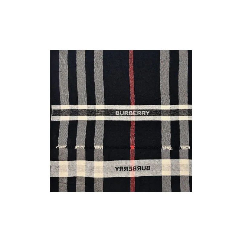 Burberry Knit Scarves Unisex Black-2