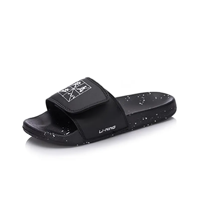 LiNing Hot Slide Slippers Men's Black-1