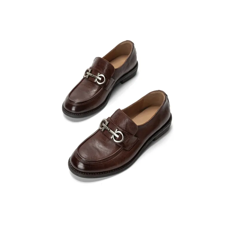 Q.VONTON Loafers Women's Black/Coffee-9