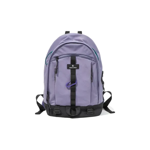 LIVEBOX EN DIRECT Nylon Backpack Backpack Computer Backpack Large Size Unisex White/Purple/Black Gray Color