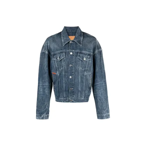 Martine Rose Denim Jackets Men Indigo