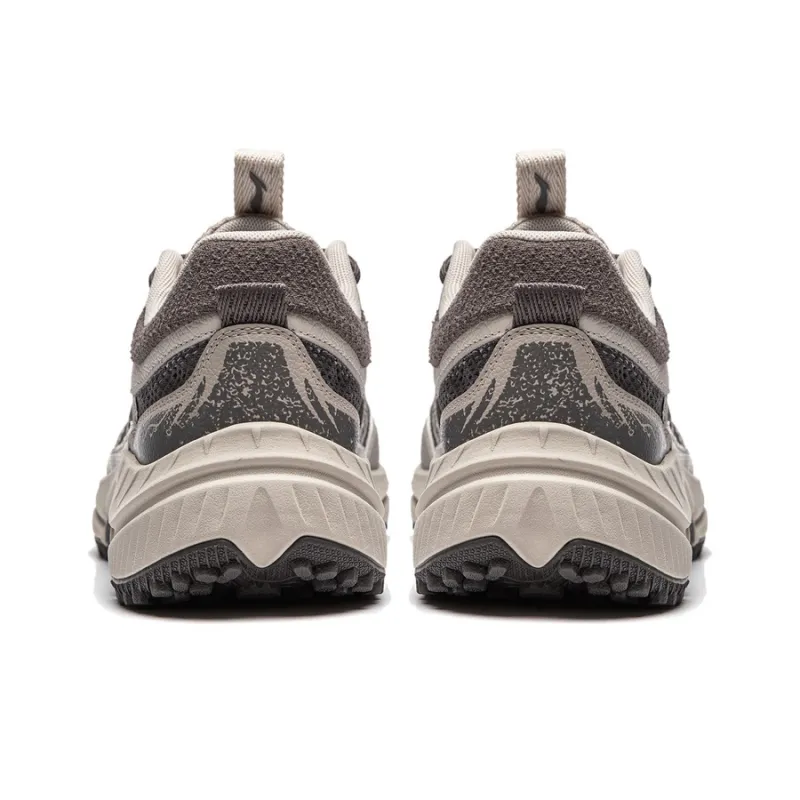 LiNing CF Tracing Collection, Yijie Lite RT Cushioning, Wear Resistant Low Top Hiking Shoes Men's Gray-5