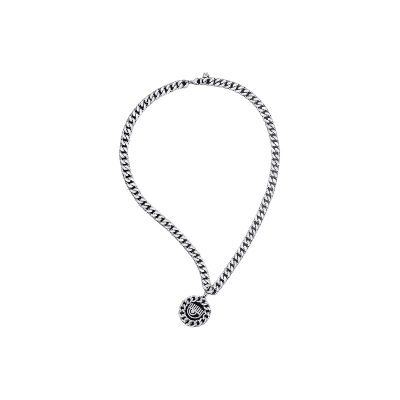 CHIARA FERRAGNI Brass Necklaces Unisex Silver-2