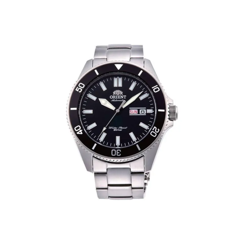 ORIENT Automatic Mechanical Movement Stainless Steel Strap Watch Men's Watches Black Dial-0