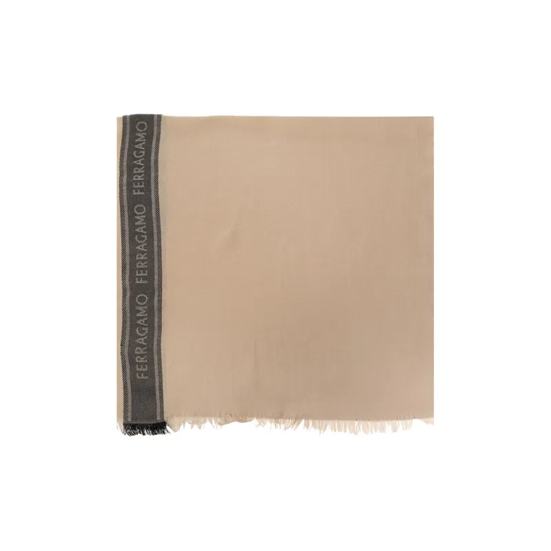 FERRAGAMO Knit Scarves Men's Brown-0