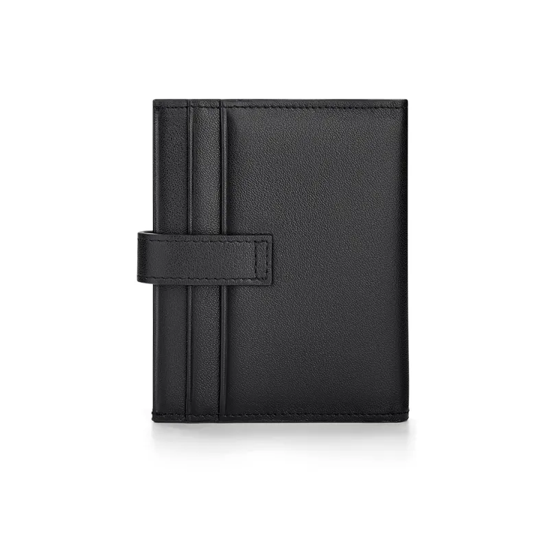 WilliamPOLO Top Grain Cow Leather Card Holder Individual Storage Bag Regular Men's Black-3