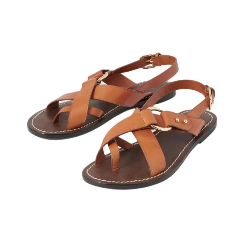 SOEUR Florence Leather Sandals-2