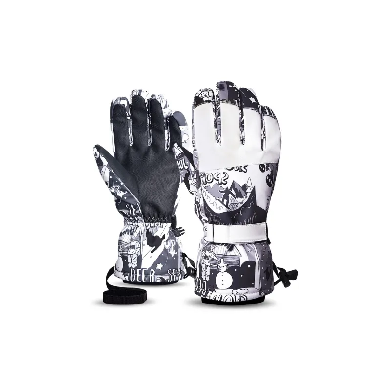 JUNGLELEOPARD CLB Ski Gloves-4