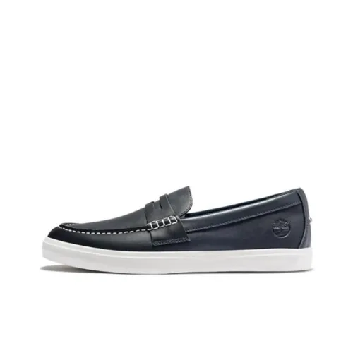 Timberland Dock Shilling Cushioning Wear-Resistant Low-Top Skateboard Shoes Men's Marine Blue