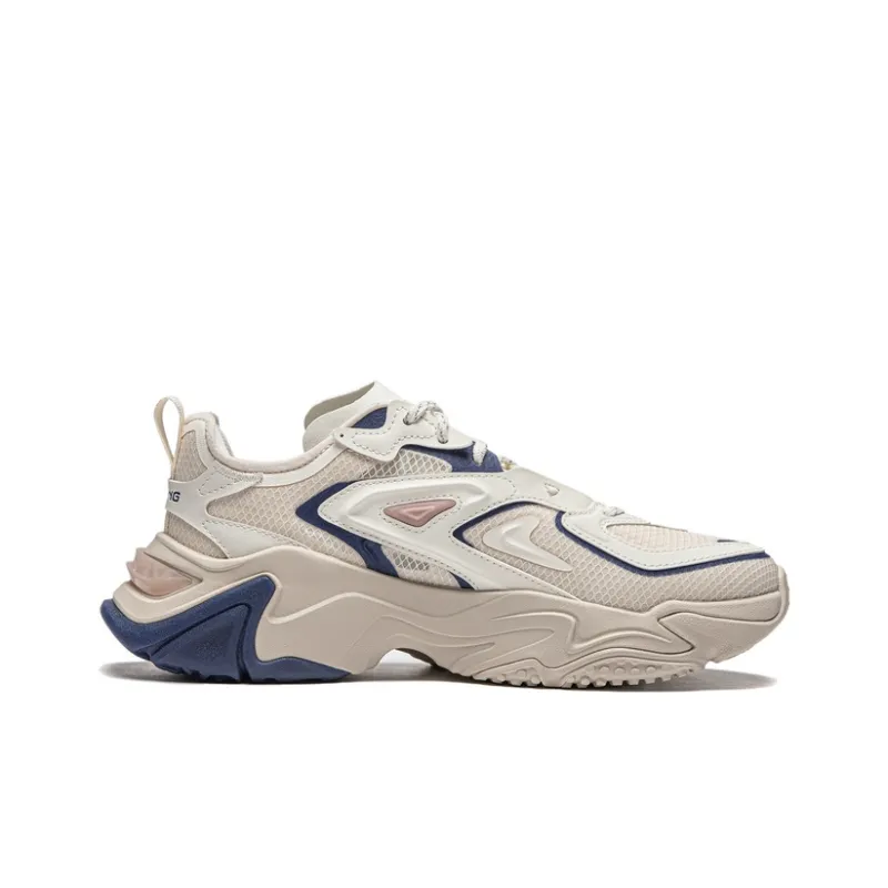 LiNing CF Chiikawa Strategy SS Shock Absorbers Rebound Low Top Casual Shoes Women's Gray White Blue-1