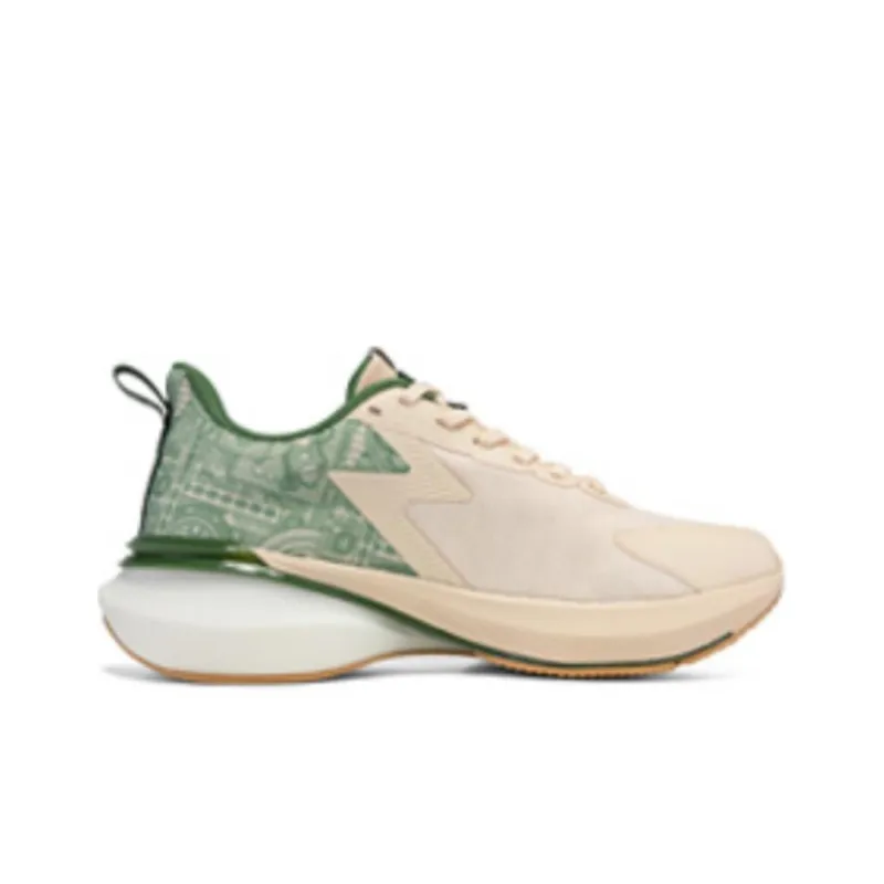 361° Shock Absorbers Low Top Running Shoes Men's White Green-1