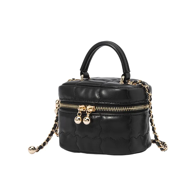 SEM/R Metal Chain Makeup Bag, Box Bag, Handbag, Shoulder Bag, Crossbody Bag Mini Women's Cream Series-7