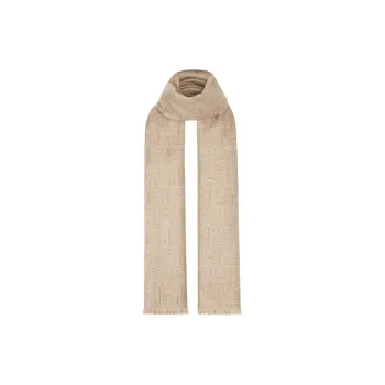 FENDI Allover Ff Motif Frayed Edge Scarf