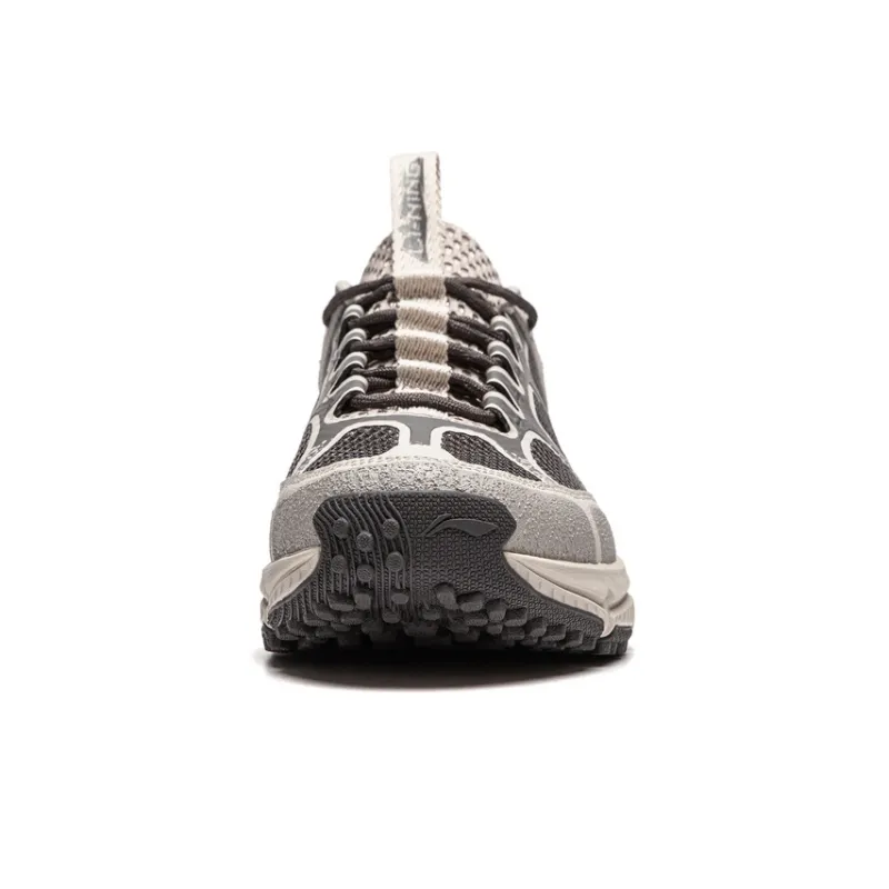 LiNing CF Tracing Collection, Yijie Lite RT Cushioning, Wear Resistant Low Top Hiking Shoes Men's Gray-4