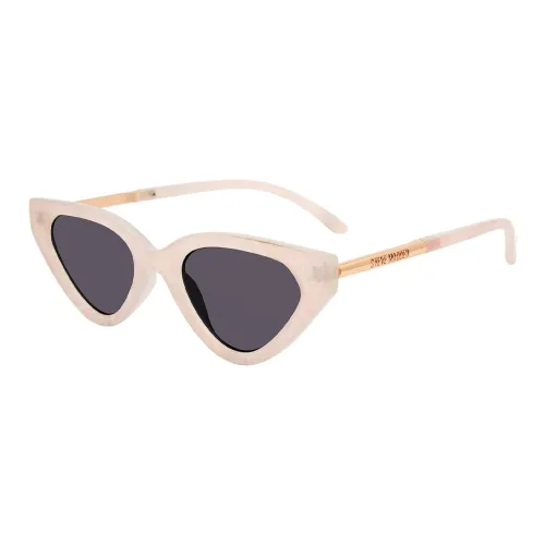 STEVE MADDEN Irregular Shape Sunglasses Unisex Beige