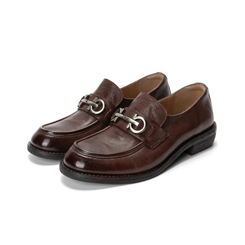 Q.VONTON Loafers Women's Black/Coffee-8