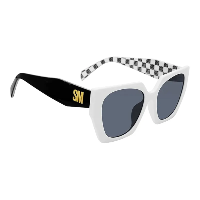STEVE MADDEN Plastic Irregular Shape Sunglasses Women's Black-1