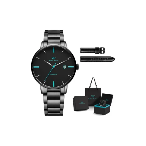 Welly Merck Automatic Mechanical Movement Watch Mens Watches Black Dial