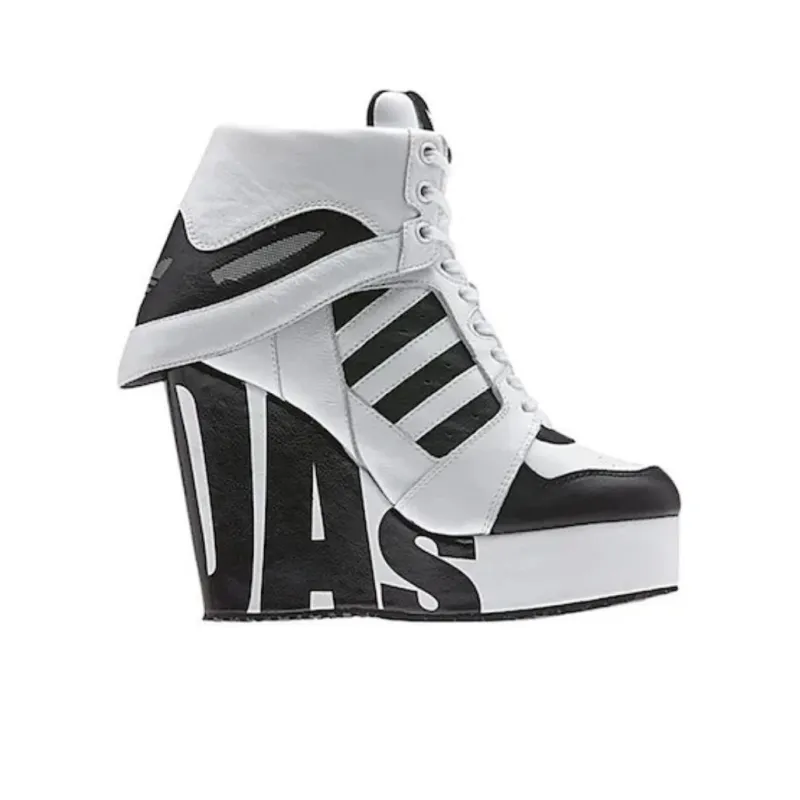 Adidas Women's Jeremy Scott Streetball Platform 'White Black' Women's-1