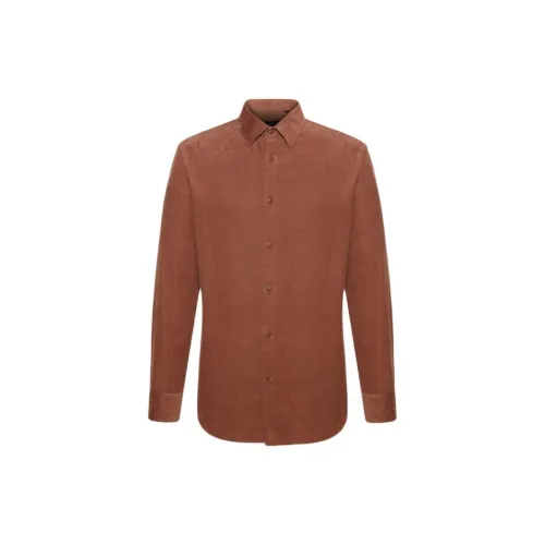 Satchi Shirts Men Embroidered Red [Stable Red] Lightweight Corduroy